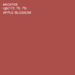 #AC4F4B - Apple Blossom Color Image